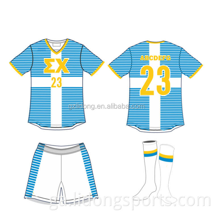 Déantóir Léine Peile Jersey Jersey Jersey Jersey Jersey Soccer Cáilíocht Sacair Téalainnis Jersey